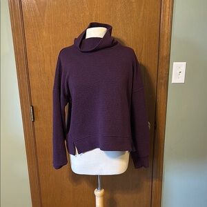 CALIA by Carrie Underwood Purple Cowl Neck Sweater Soft Knit